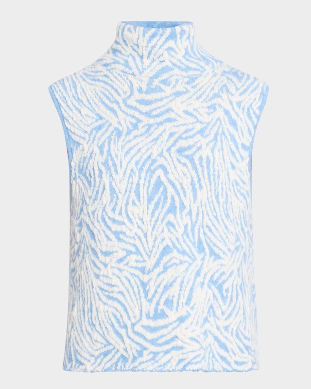 Bev Animal Jacquard Sweater Vest